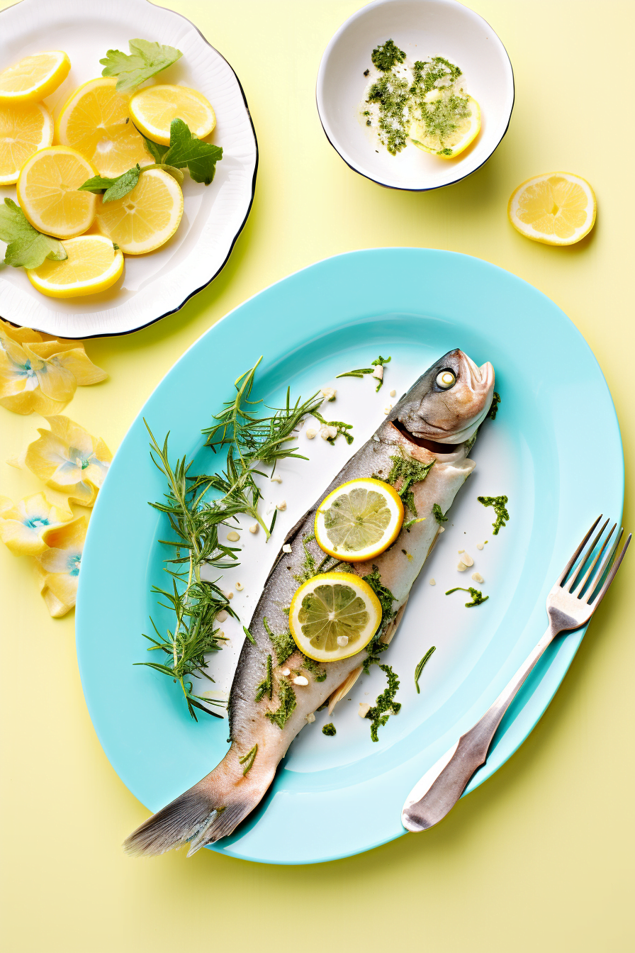 Preparing Sivas Baked Trout