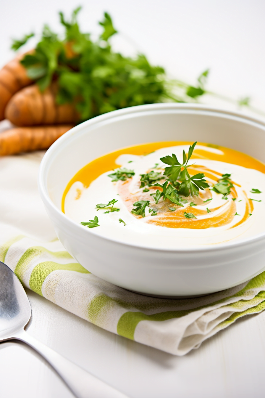 Slovenian Carrot and Potato Soup with Parsley