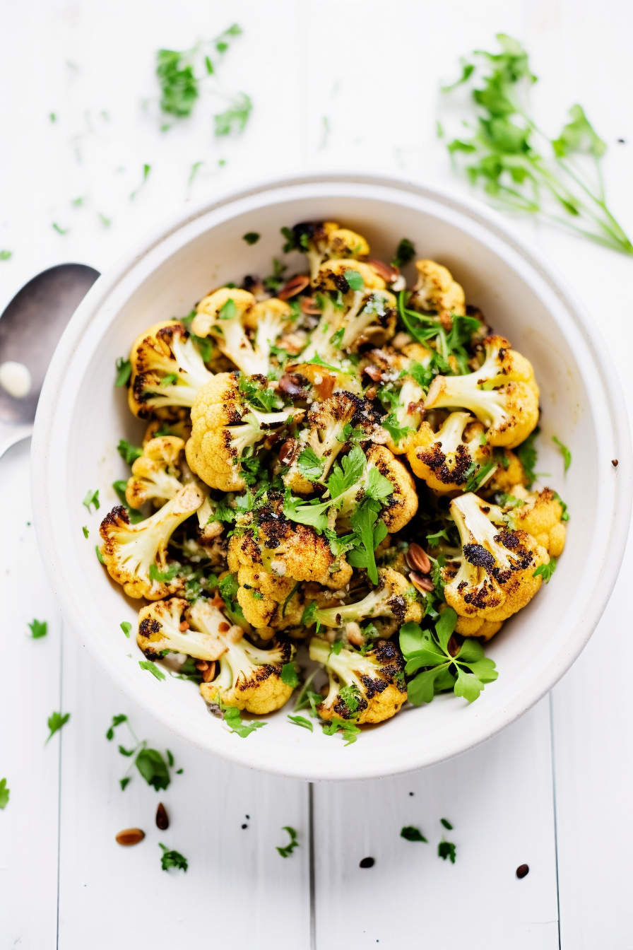 Cauliflower and Ingredients