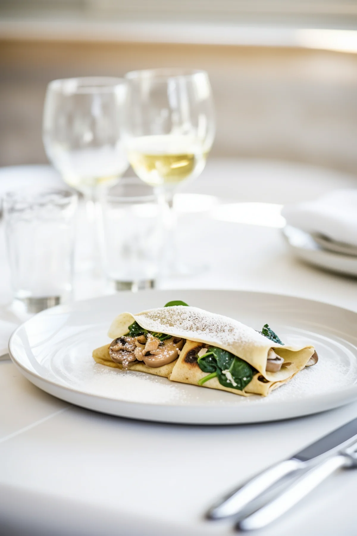 Spinach and Mushroom Whole Wheat Crepes_001