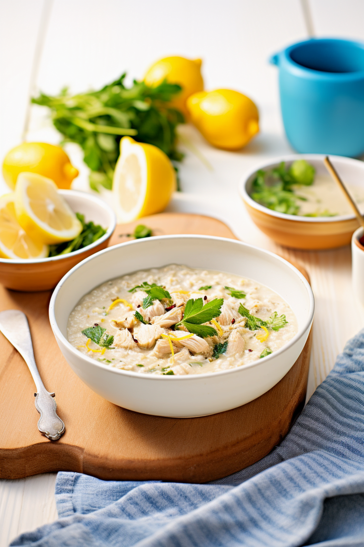 Syrian Chicken and Rice Soup with Lemon and Mint_001