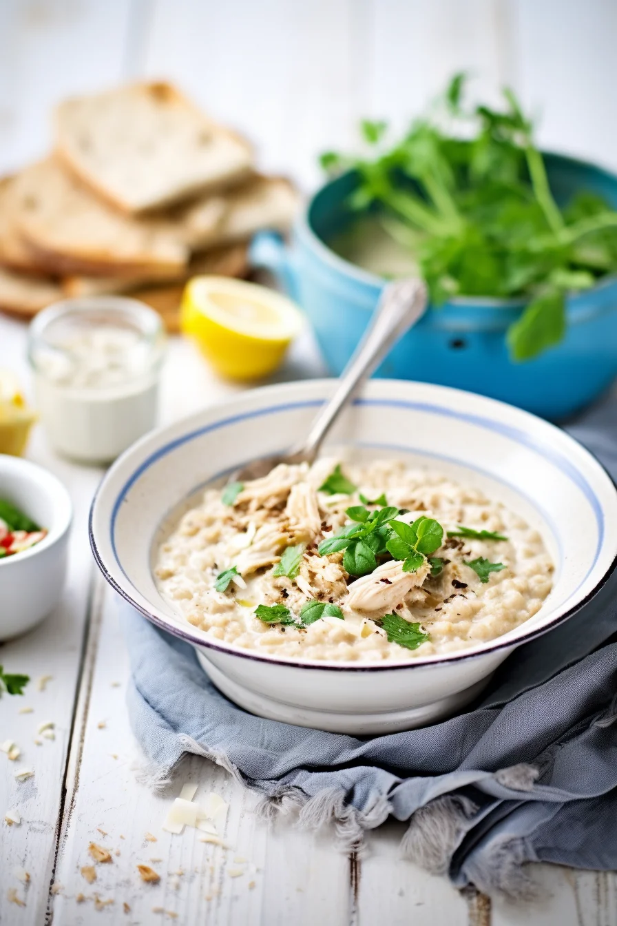 Syrian Chicken and Rice Soup with Lemon and Mint