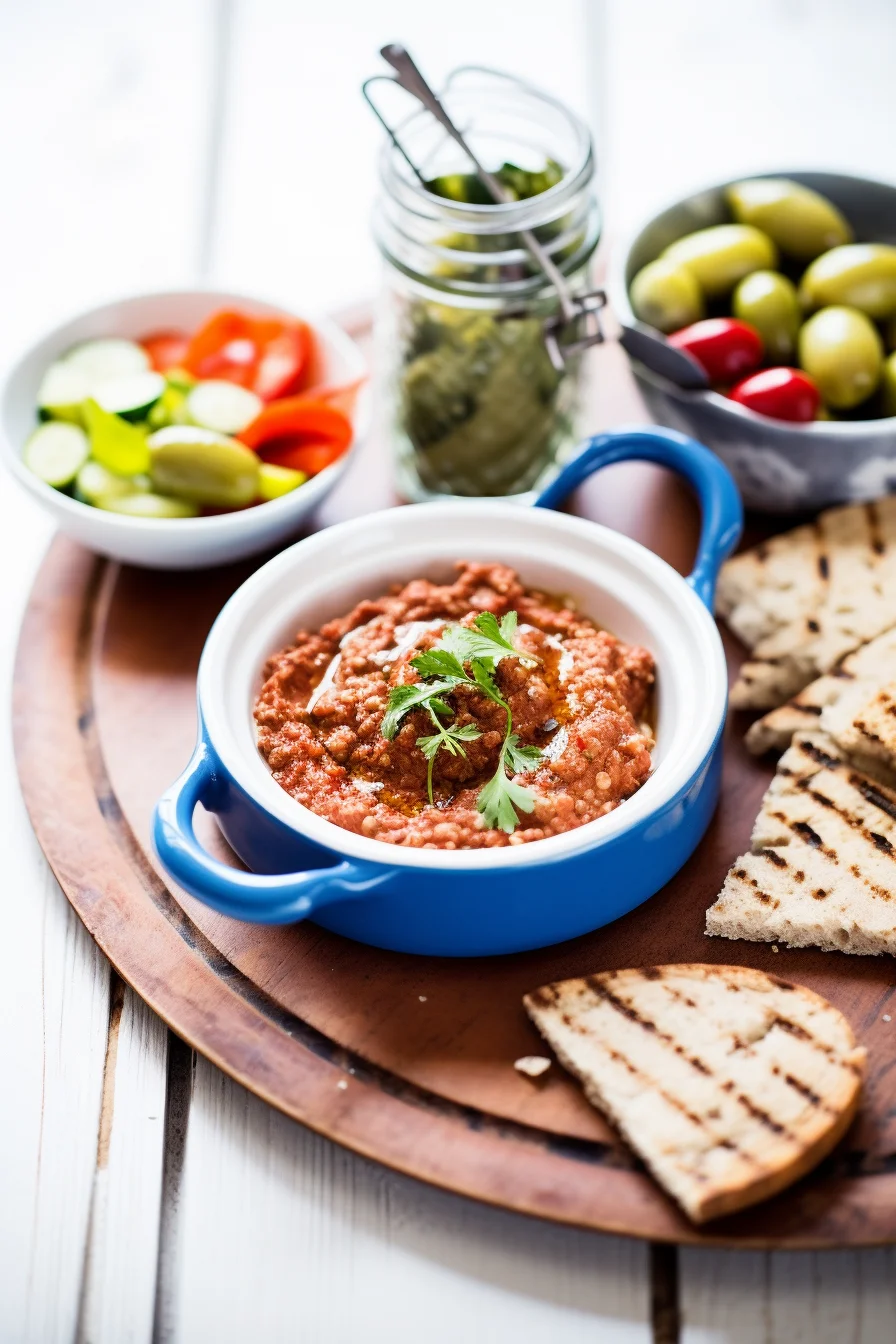Preparing Syrian Muhammara