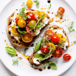 Tomato and Basil Bruschetta with Ricotta Cheese_001
