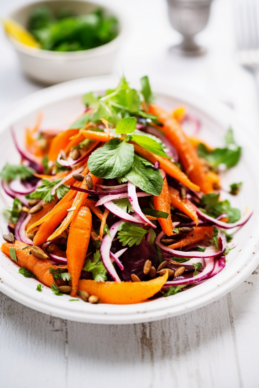 Preparing Tunisian Carrot and Orange Salad