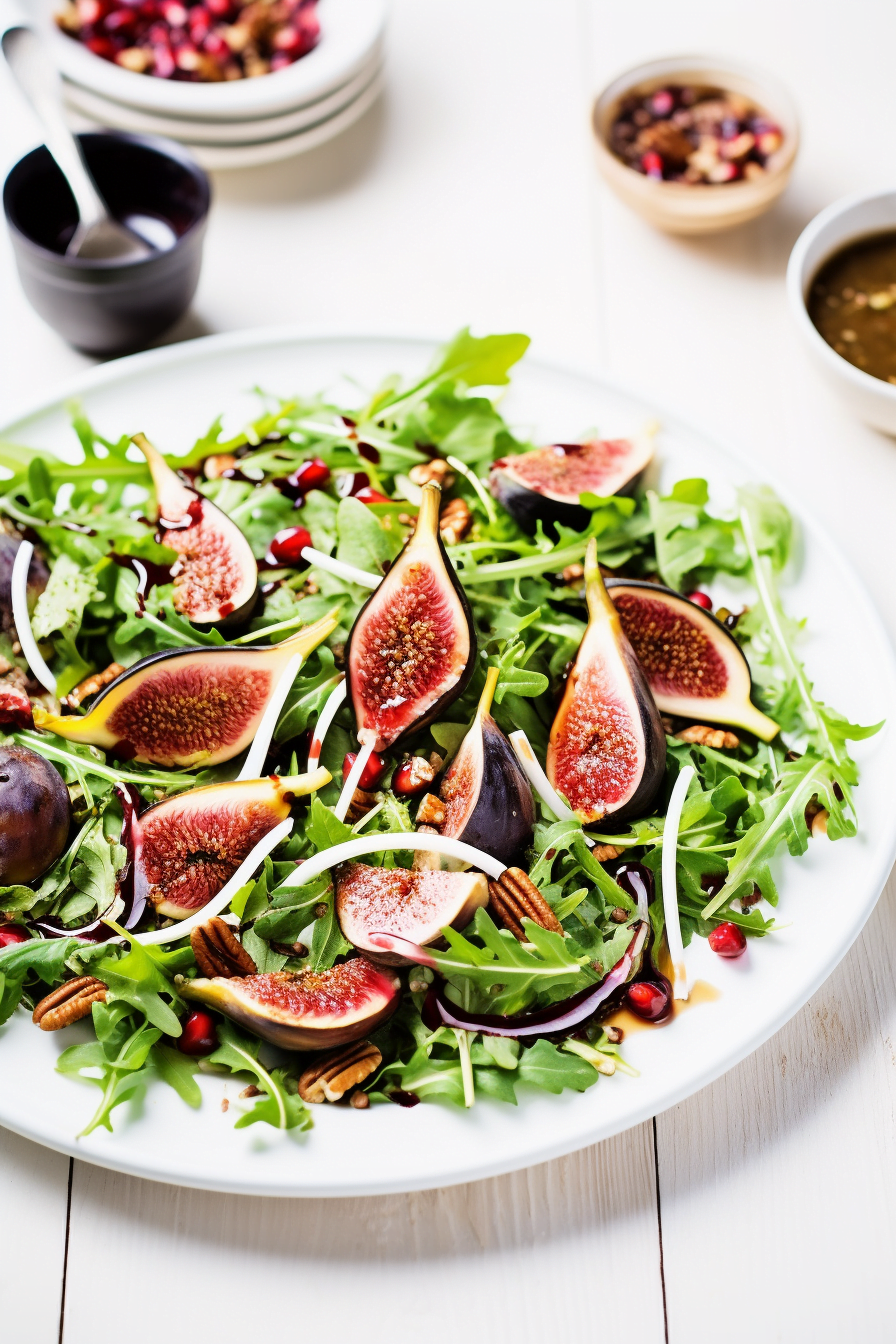 Ingredients for Turkish Grilled Fig Salad
