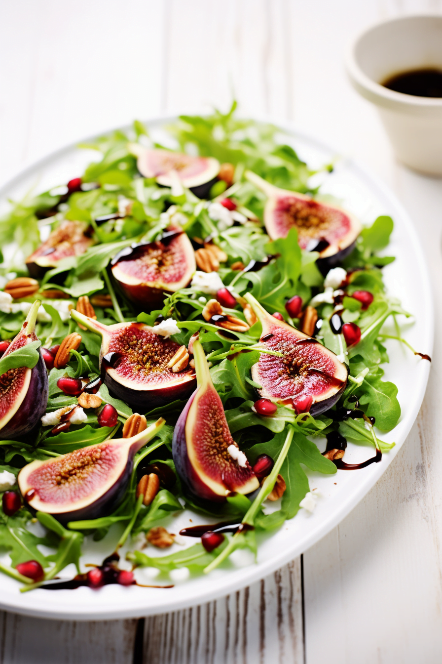 Turkish Grilled Fig Salad with Arugula and Walnuts