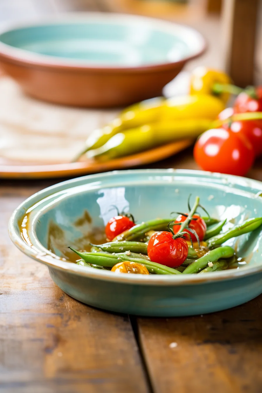 Preparing Turkish Olive Oil-Braised Green Beans