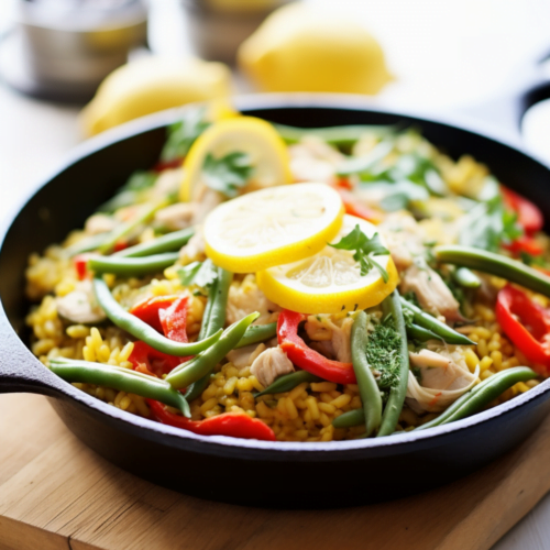Valencian Green Bean and Artichoke Paella_001