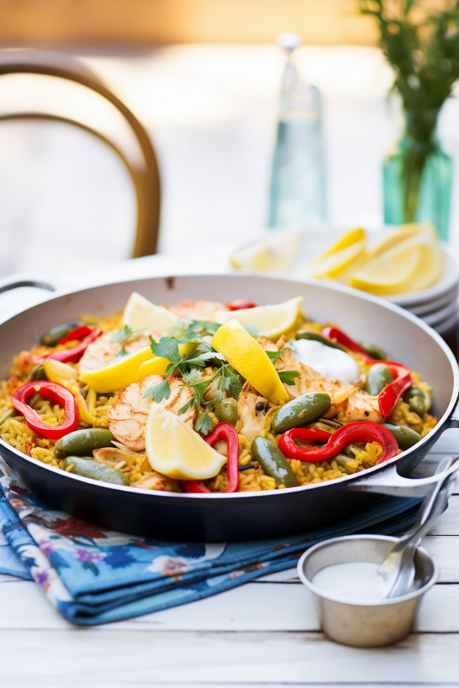 Ingredients for Valencian Green Bean and Artichoke Paella