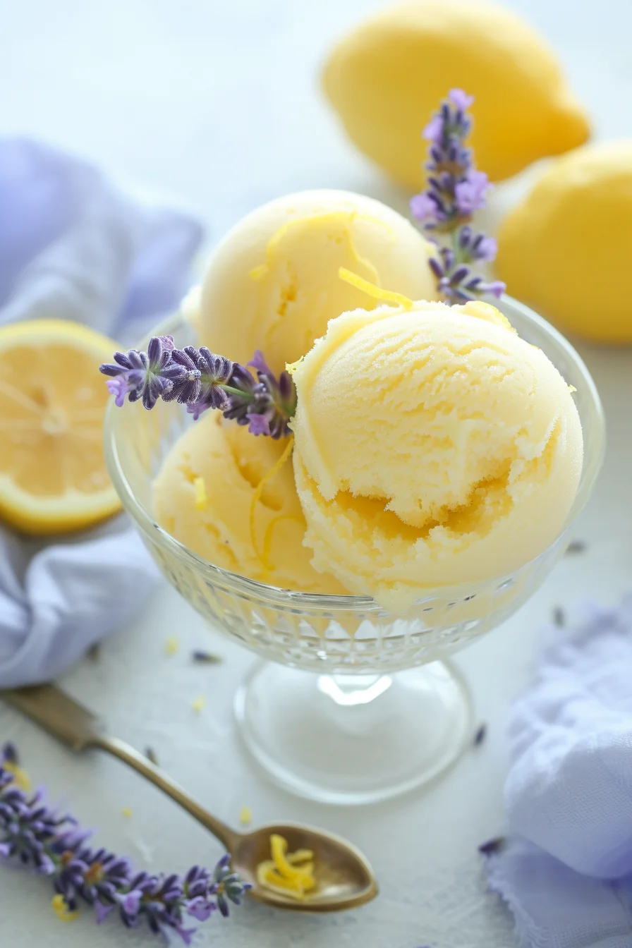 Lemon Lavender Sorbet
